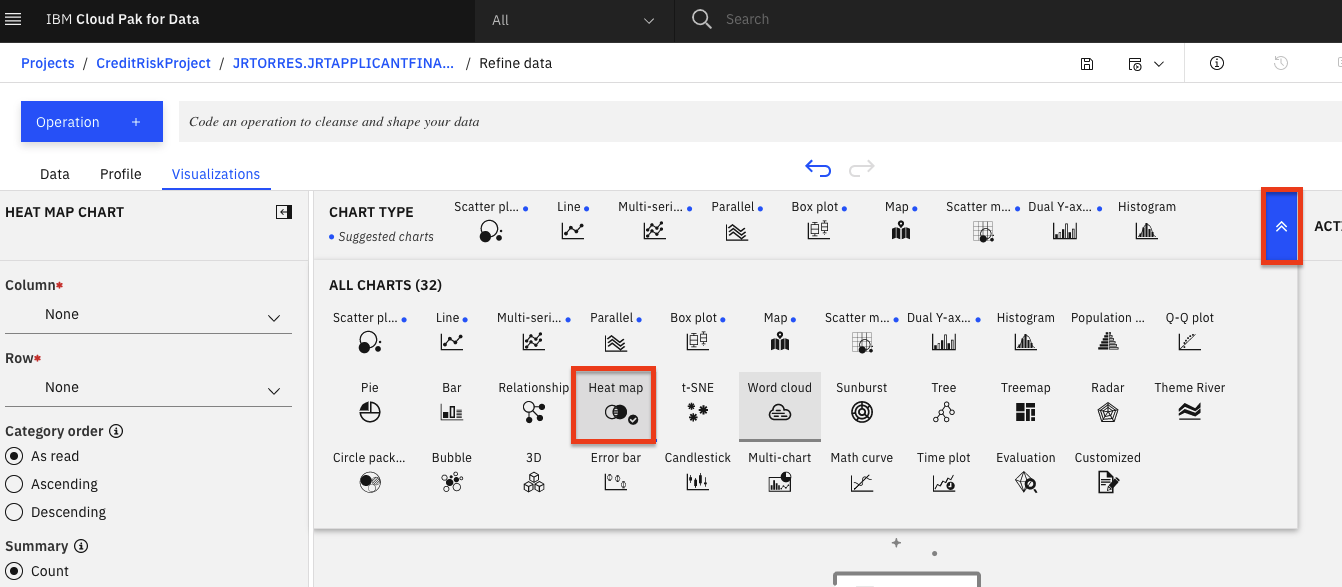 Switch to heat map