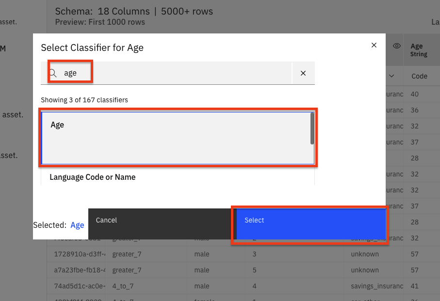 Change classifier and use