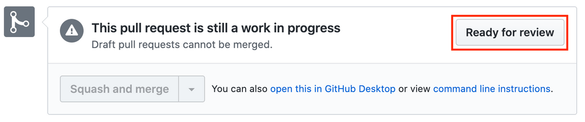 Pull request ready for review