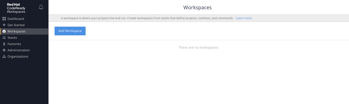 Adding Workspace