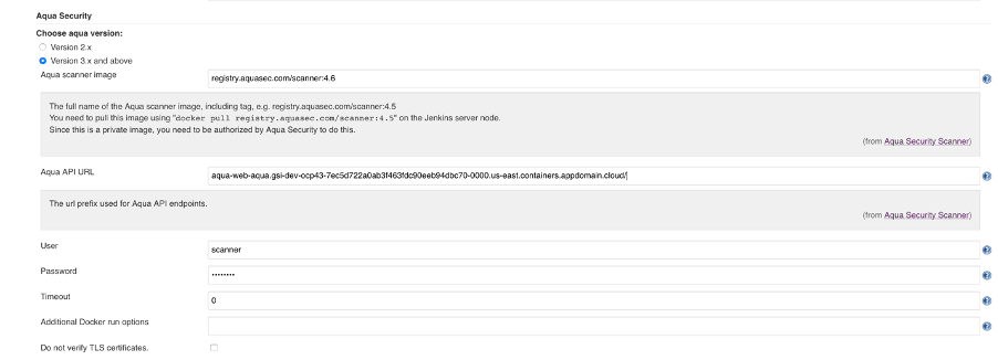 Jenkins Aqua Configuration