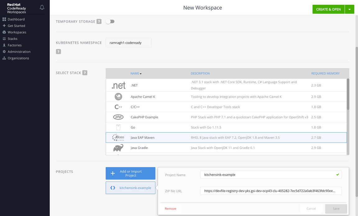 Creating Project with Empty Template