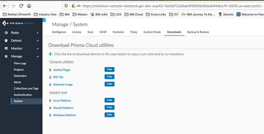 Twistlock CLI Download