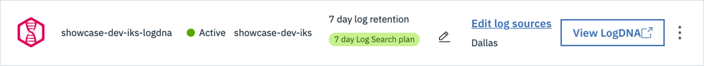 LogDNA Logging Instance